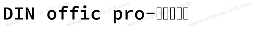 DIN offic pro字体转换